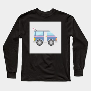 blue van road trip Long Sleeve T-Shirt